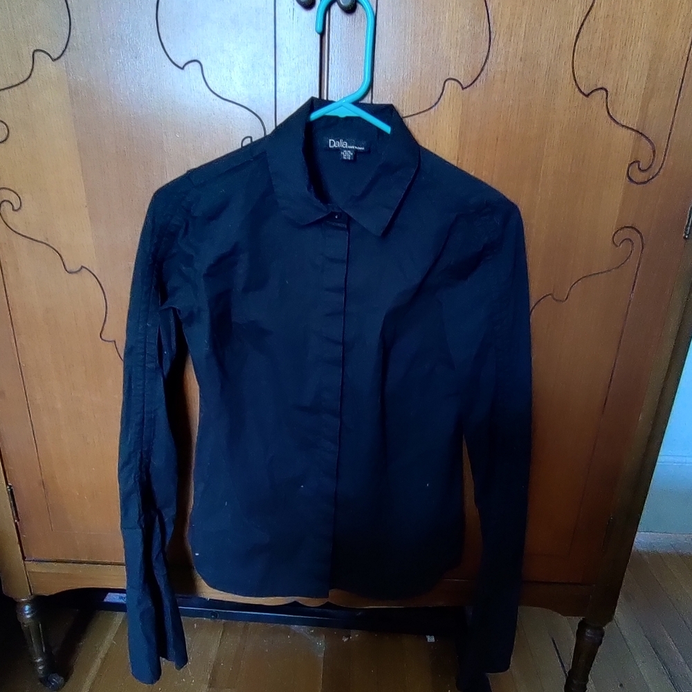 Black button up shirt